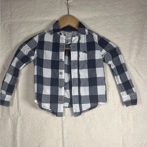 Tommy Bahama Boys Navy & White Check Button-Up Shirt